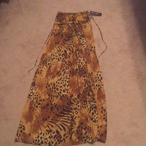 💕 Floor length Animal Print Dress